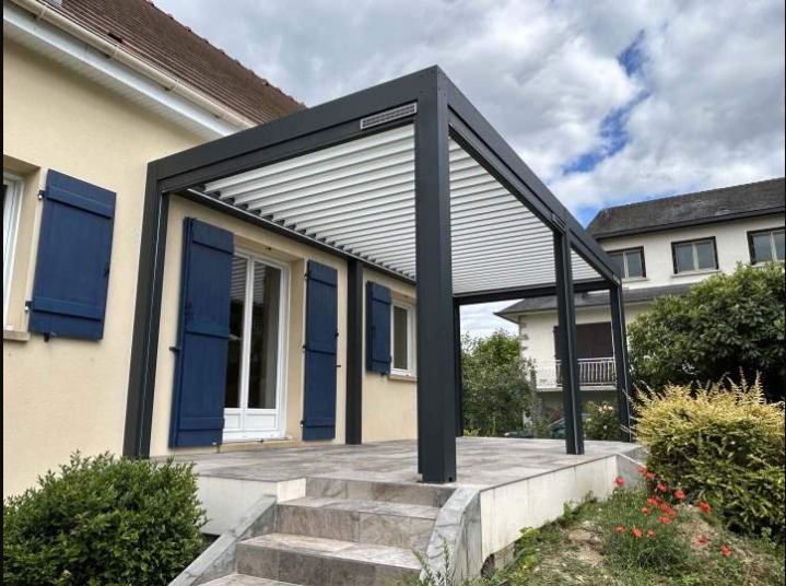 Pergola bioclimatique aluminium, Meaux