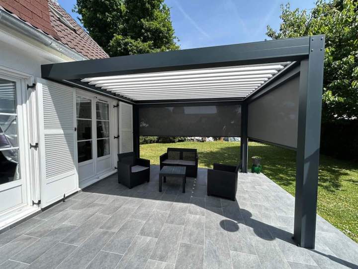 Pergola bioclimatique Seine-et-Marne